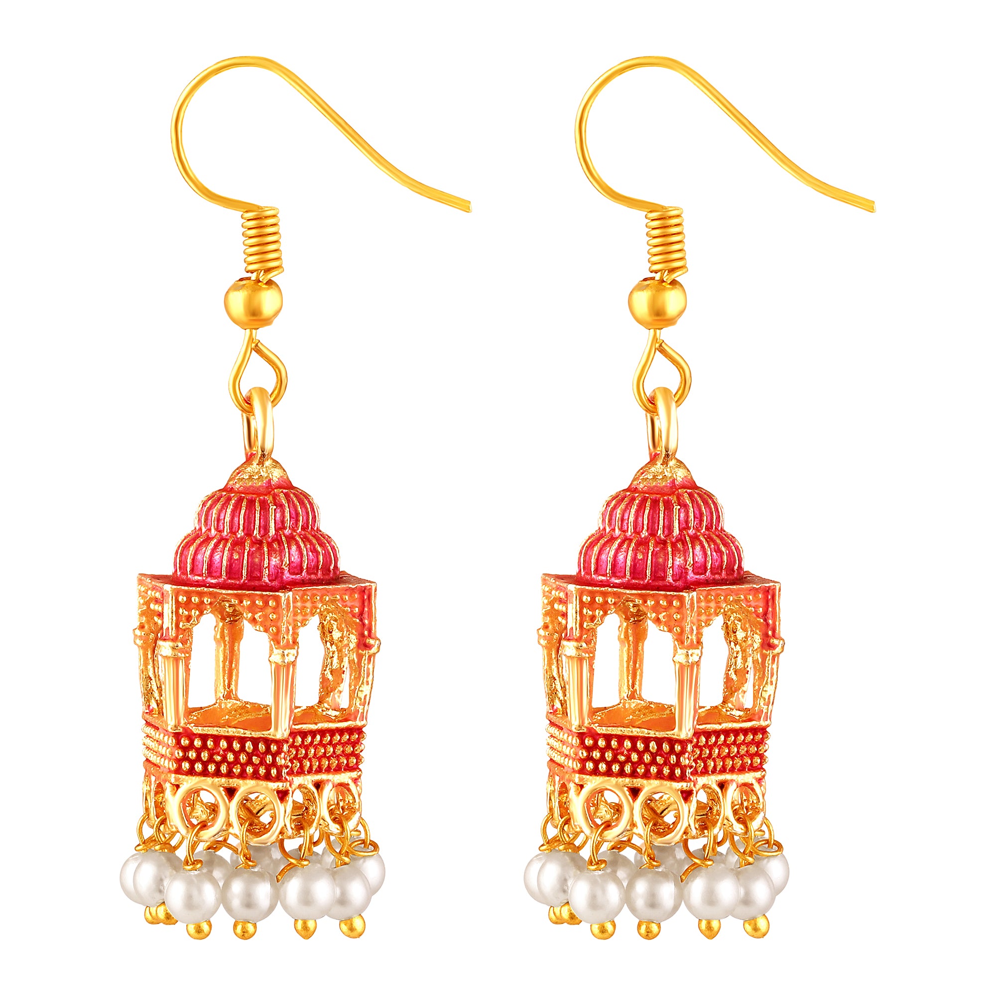 Gold Plated Dangle Earrings