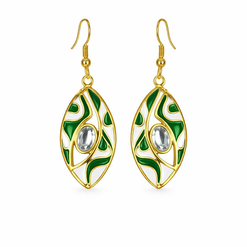 Gold-Plated Kundan Earrings