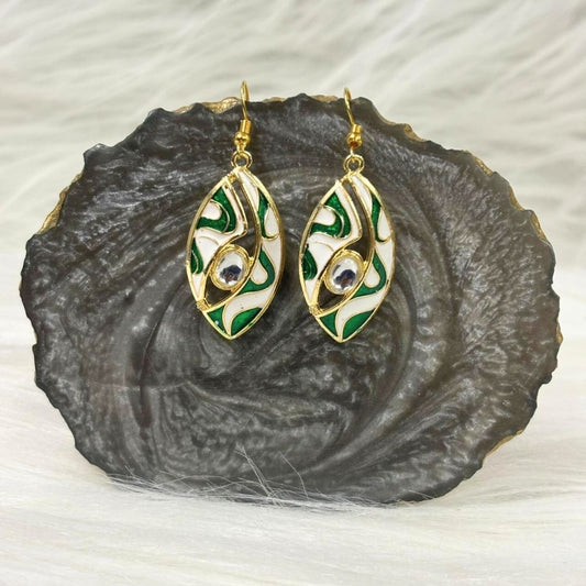 Gold-Plated Kundan Earrings