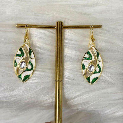 Gold-Plated Kundan Earrings