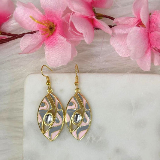 Gold-Plated Kundan Earrings