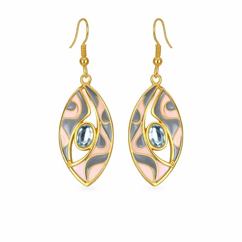 Gold-Plated Kundan Earrings