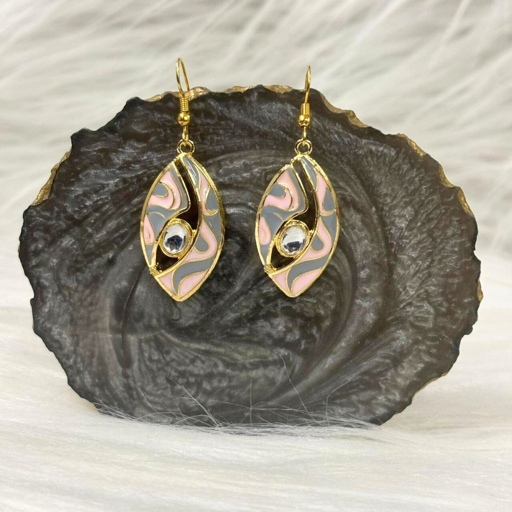Gold-Plated Kundan Earrings