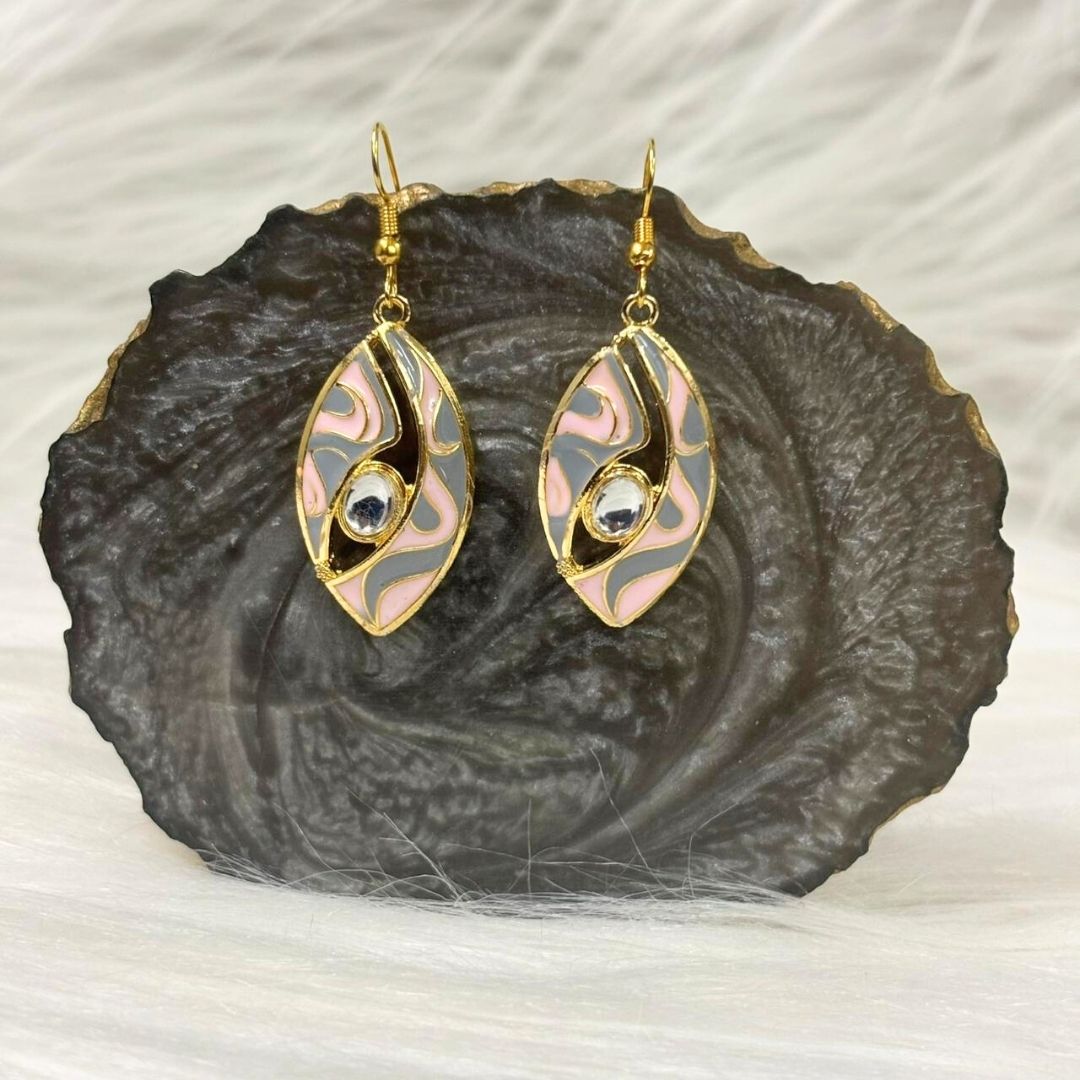 Gold-Plated Kundan Earrings