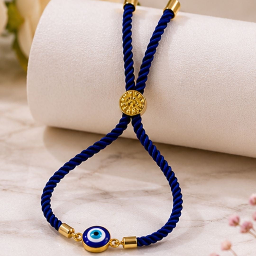 Gold Plated Evil Eye Bracelet