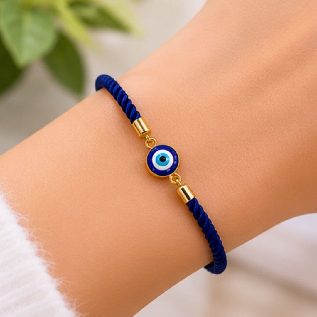 Gold Plated Evil Eye Bracelet
