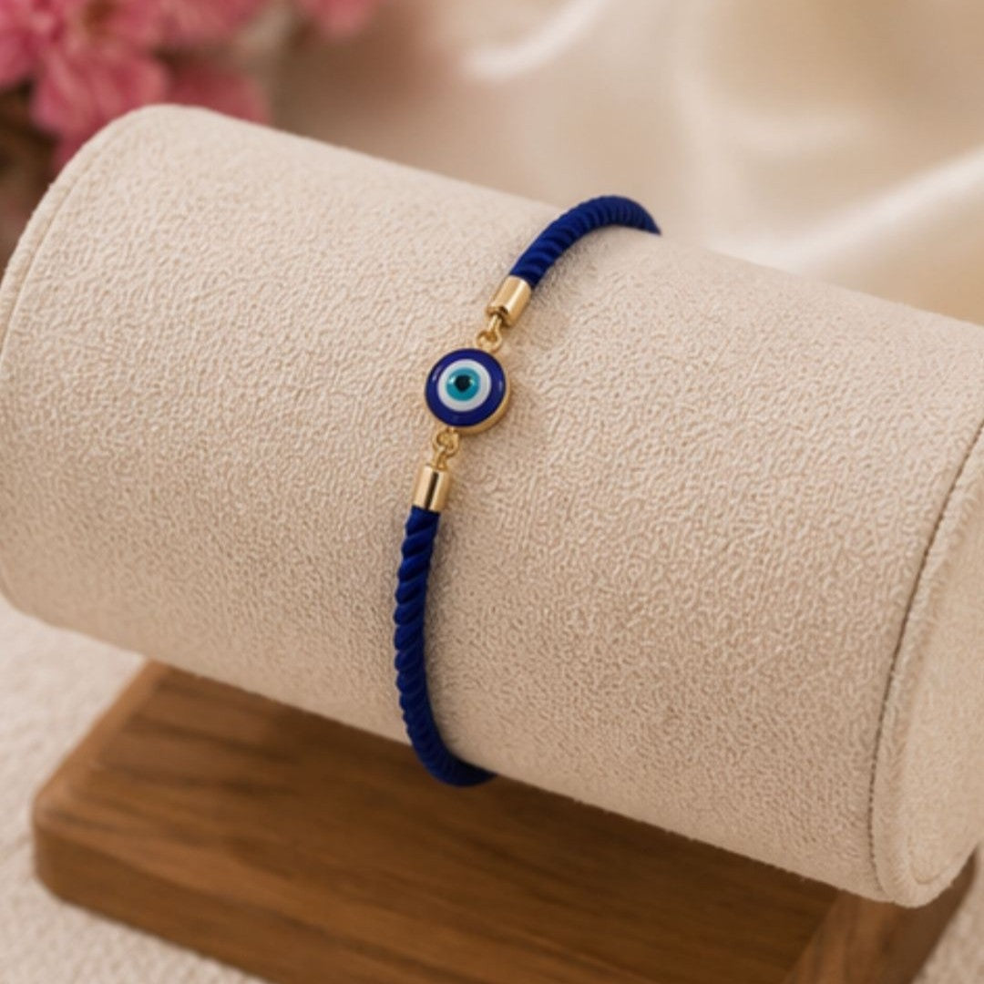 Gold Plated Evil Eye Bracelet