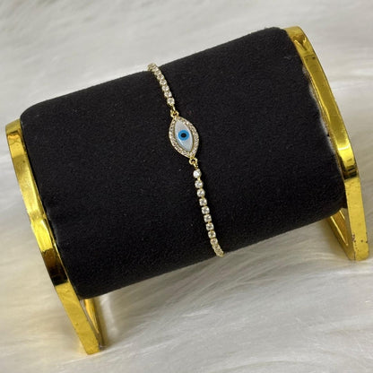 Evil Eye Bracelet with Cubic Zirconia