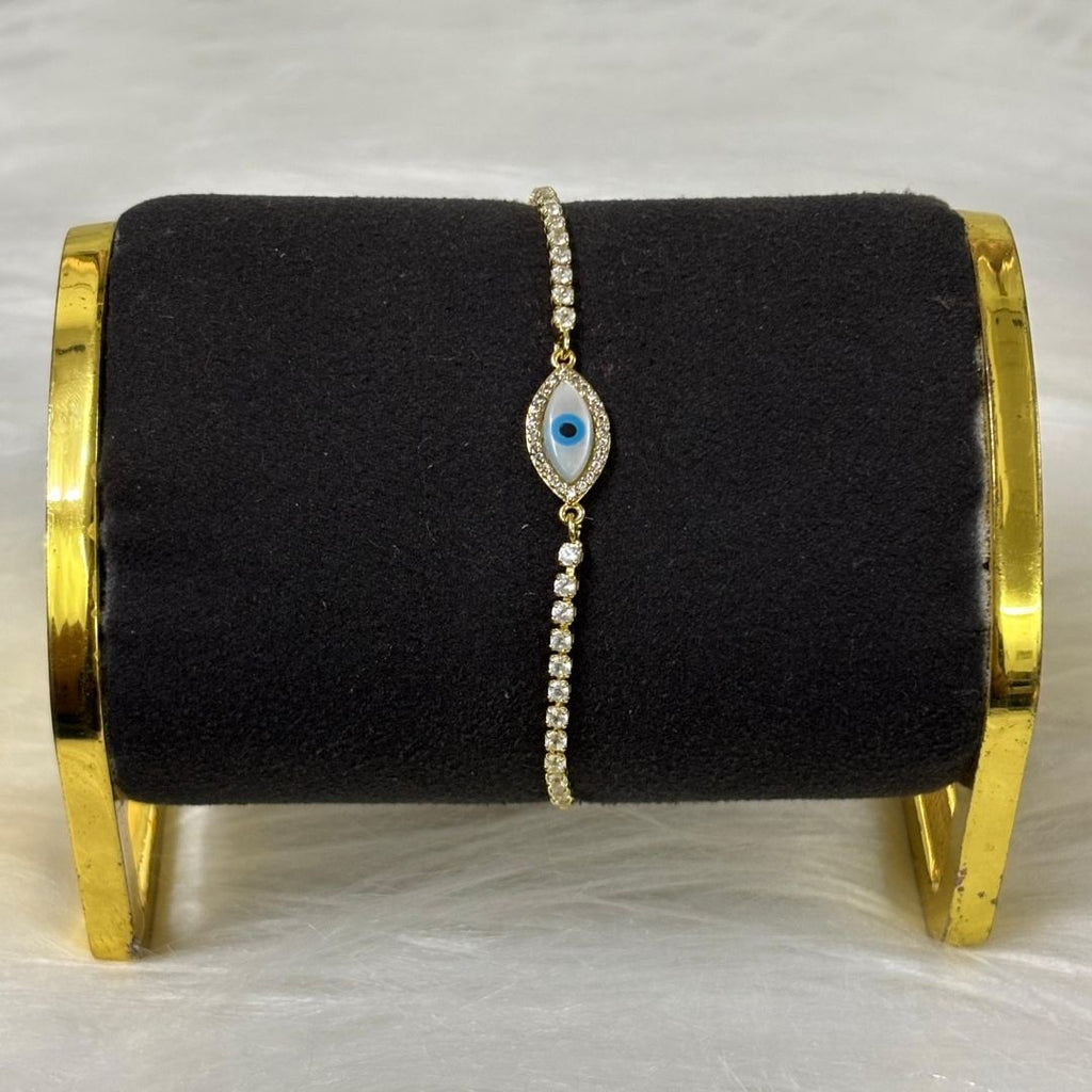 Evil Eye Bracelet with Cubic Zirconia