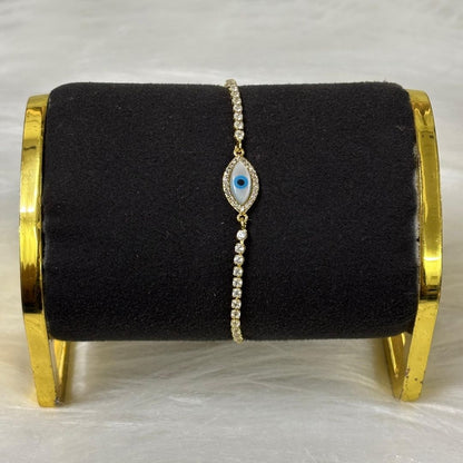 Evil Eye Bracelet with Cubic Zirconia