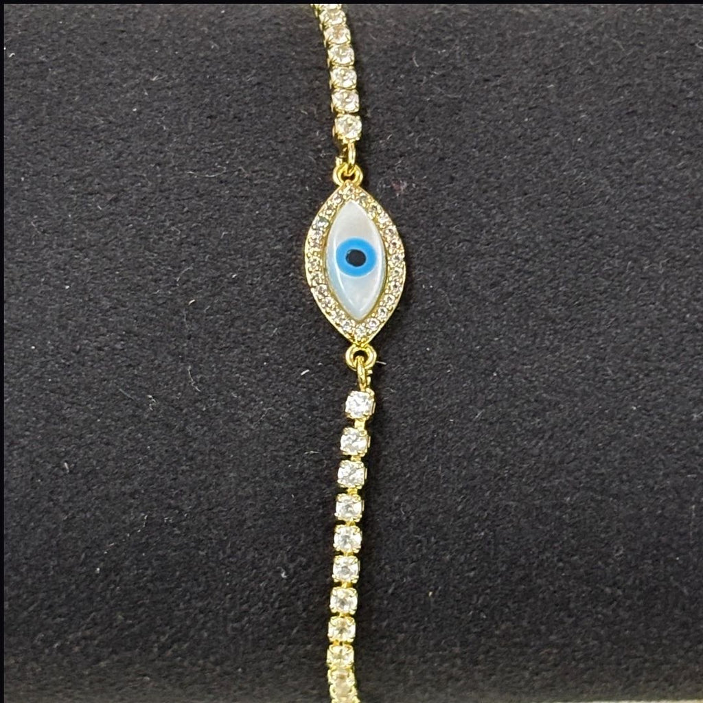Evil Eye Bracelet with Cubic Zirconia