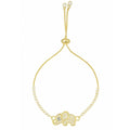 Evil Eye Elephant Bracelet with Cubic Zirconia