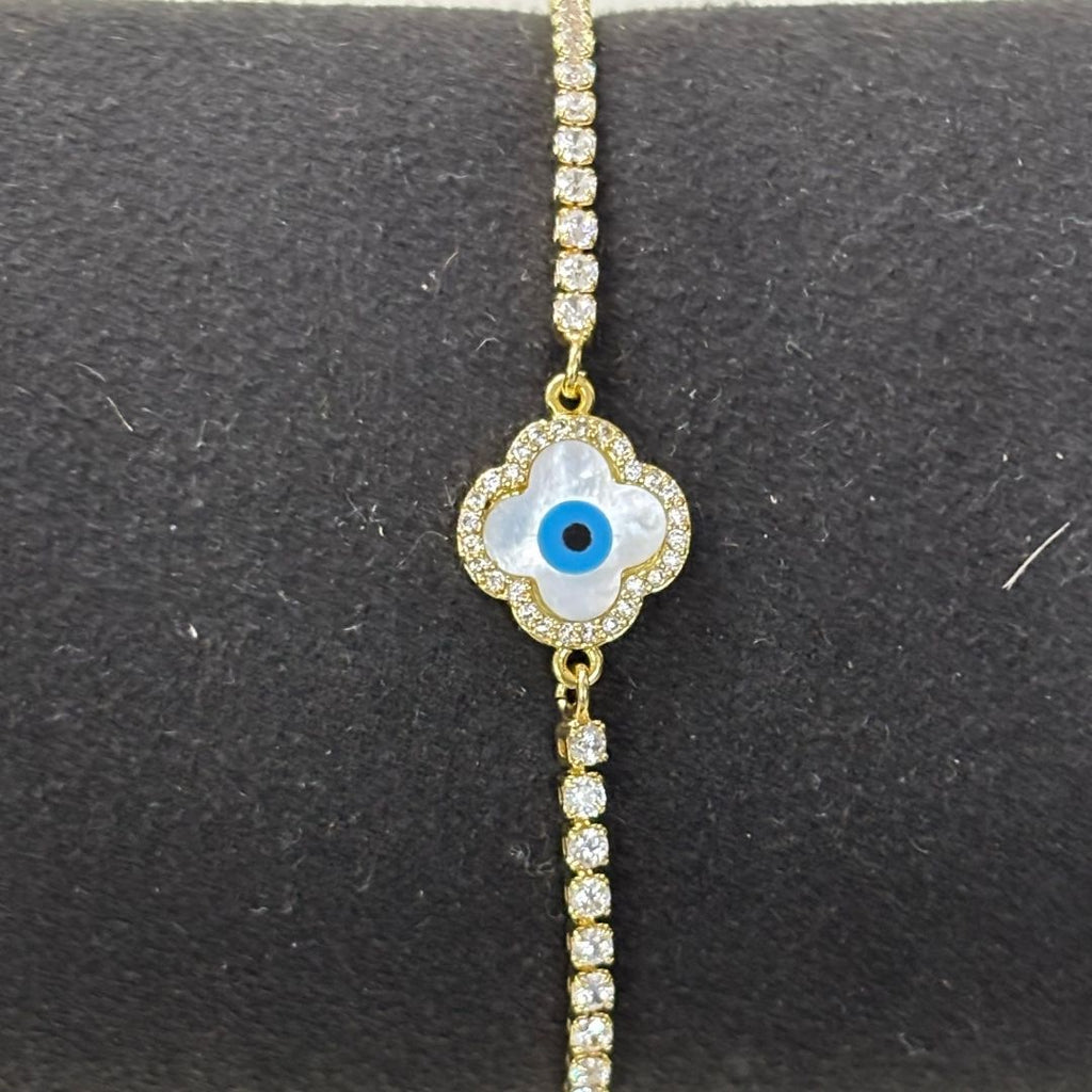 Evil Eye Bracelet with Cubic Zirconia