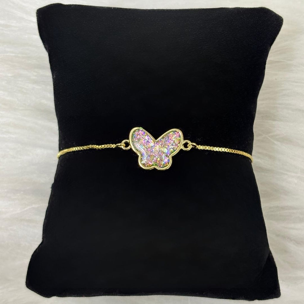 Gold-Plated Butterfly Bracelet