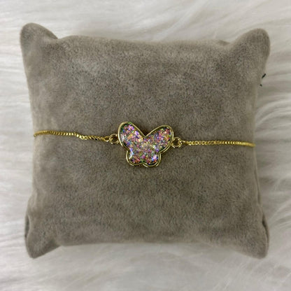 Gold-Plated Butterfly Bracelet