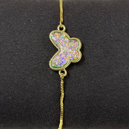 Gold-Plated Butterfly Bracelet