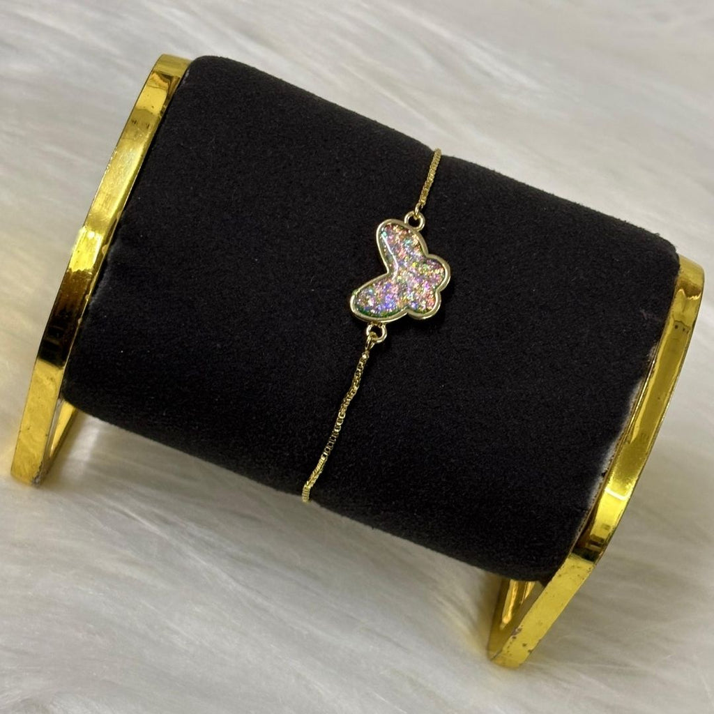 Gold-Plated Butterfly Bracelet