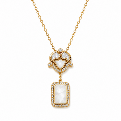 Gold Plated CZ Pendant Chain