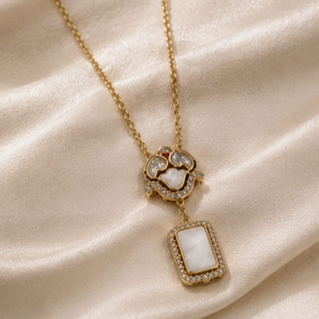 Gold Plated CZ Pendant Chain