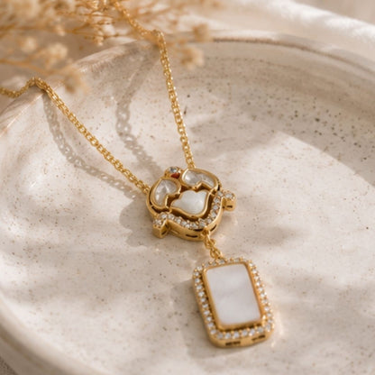 Gold Plated CZ Pendant Chain
