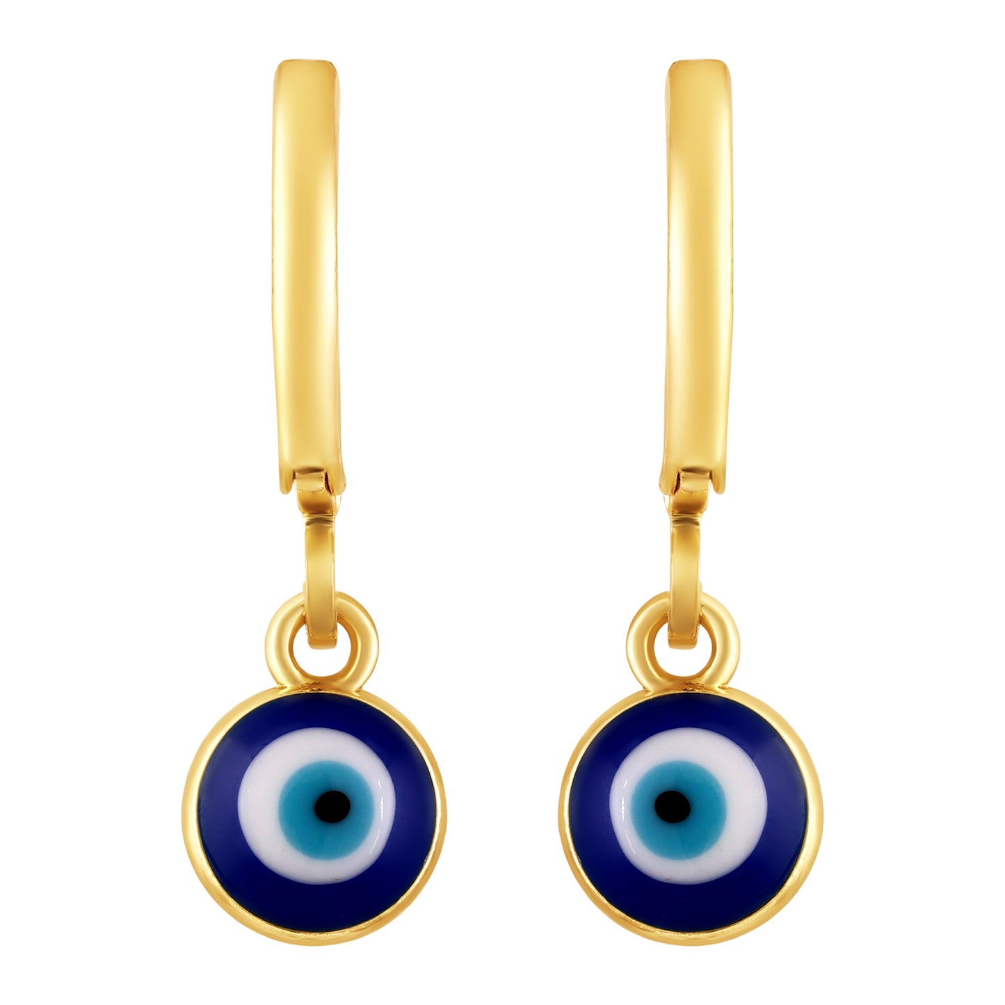 Bdiva Handmade 18K Gold-Plated Evil Eye Earrings