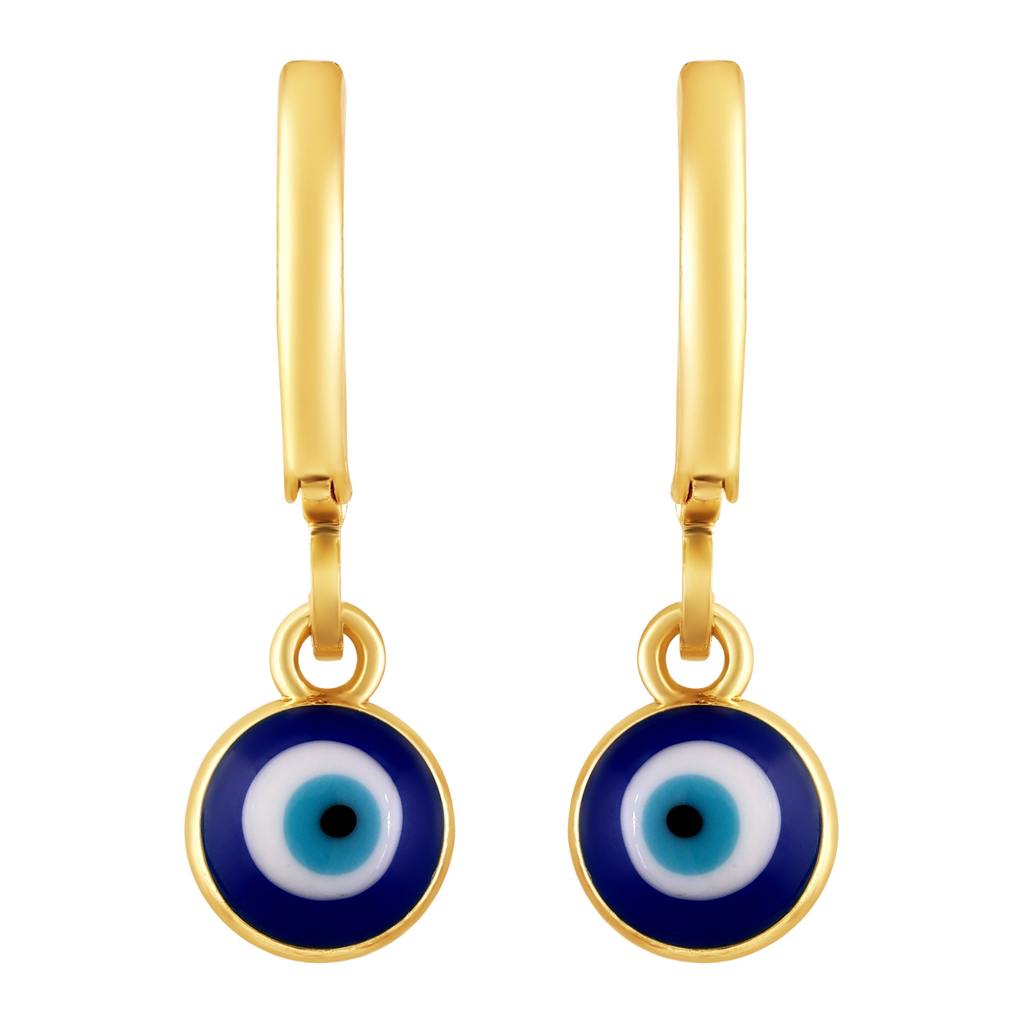Bdiva Handmade 18K Gold-Plated Evil Eye Earrings