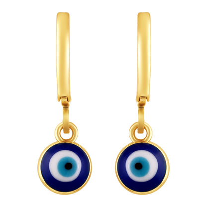 Bdiva Handmade 18K Gold-Plated Evil Eye Earrings