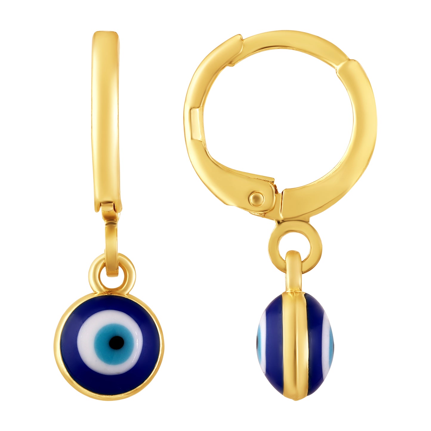 Bdiva Handmade 18K Gold-Plated Evil Eye Earrings