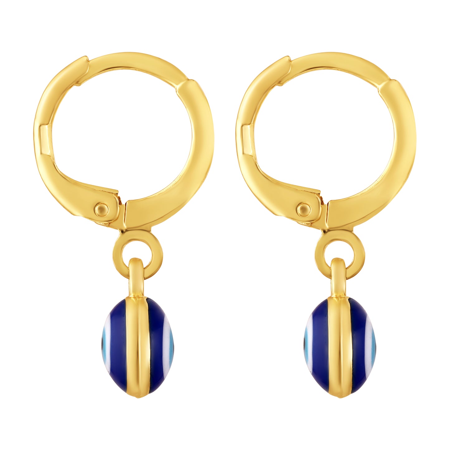 Bdiva Handmade 18K Gold-Plated Evil Eye Earrings