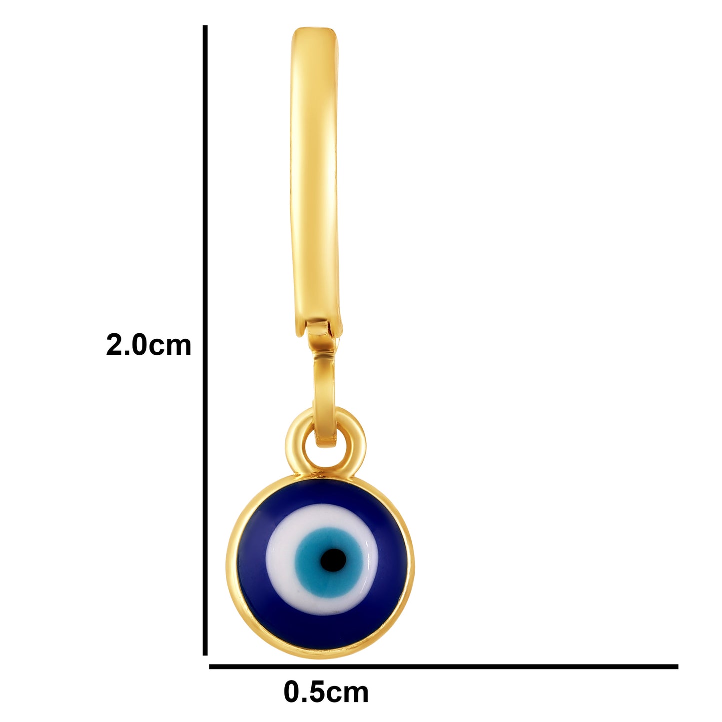 Bdiva Handmade 18K Gold-Plated Evil Eye Earrings