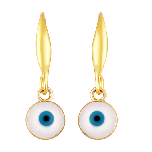 Bdiva Handmade 18K Gold-Plated Evil Eye Earrings