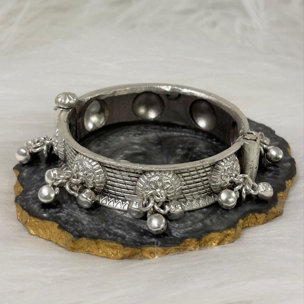 Oxidized Bangle – Ghungroo Elegance