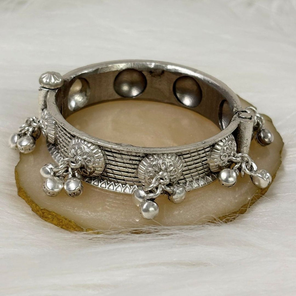 Oxidized Bangle – Ghungroo Elegance