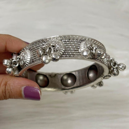 Oxidized Bangle – Ghungroo Elegance