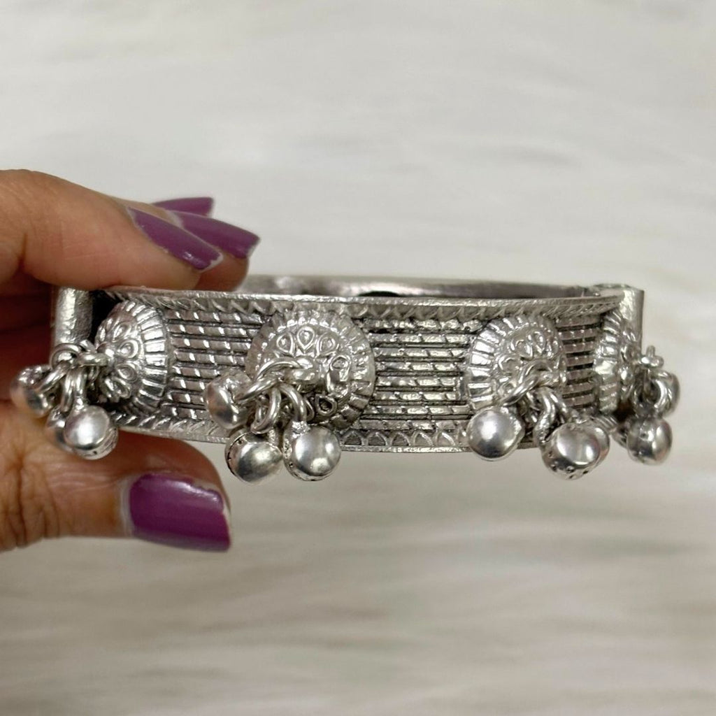 Oxidized Bangle – Ghungroo Elegance