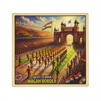 Wagah Border Patriotic Fridge Magnet