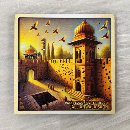Jallianwala Bagh: A Tribute to India's Martyrs – Wooden Souvenir Magnet