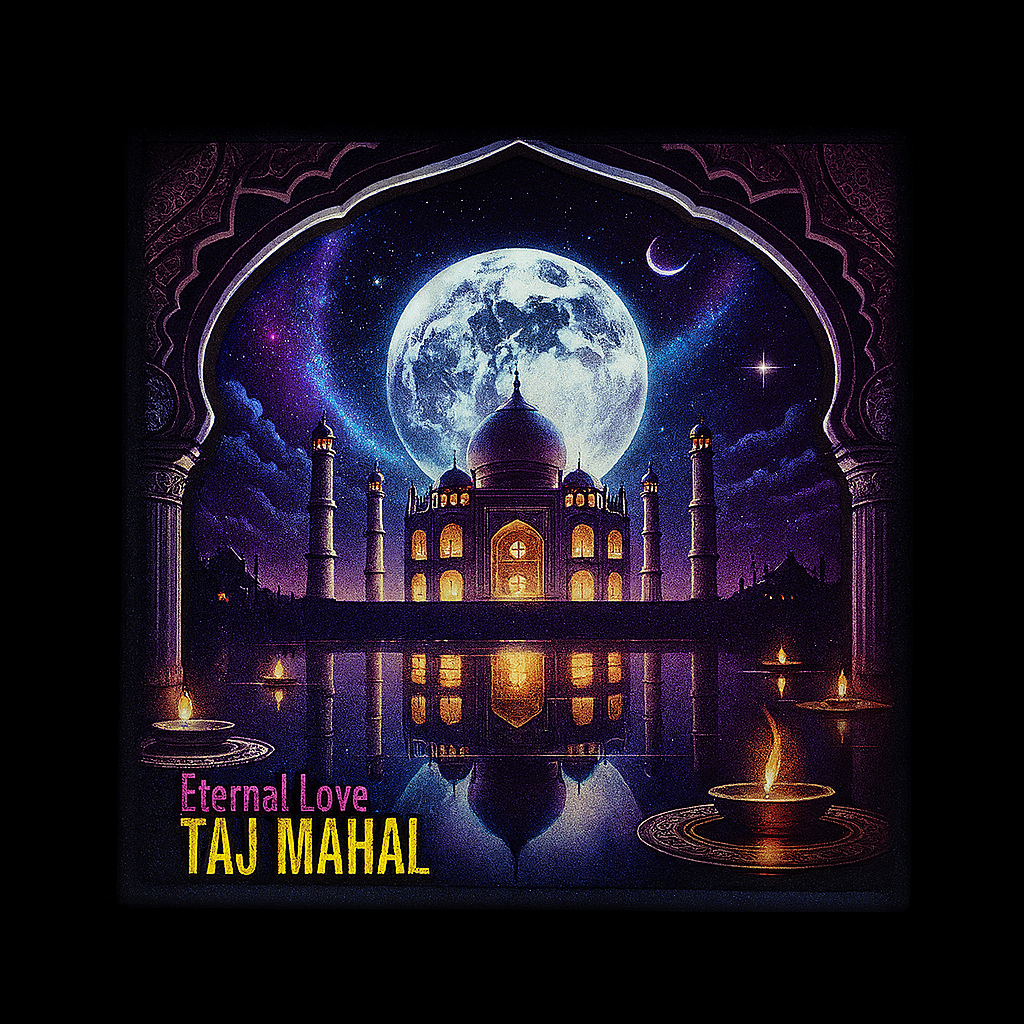 Taj Mahal: The Eternal Symbol of Love Wooden Souvenir Magnet