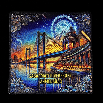 Ahmedabad’s Riverfront Reverie Fridge Magnet