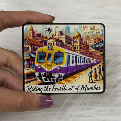The Iconic Local Train Fridge Magnet