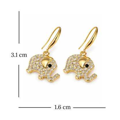 Gold Plated Evil Eye Earrings