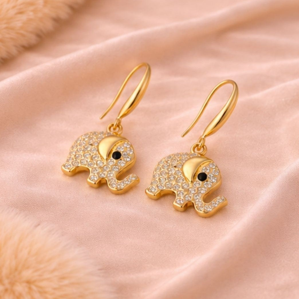 Gold Plated Evil Eye Earrings