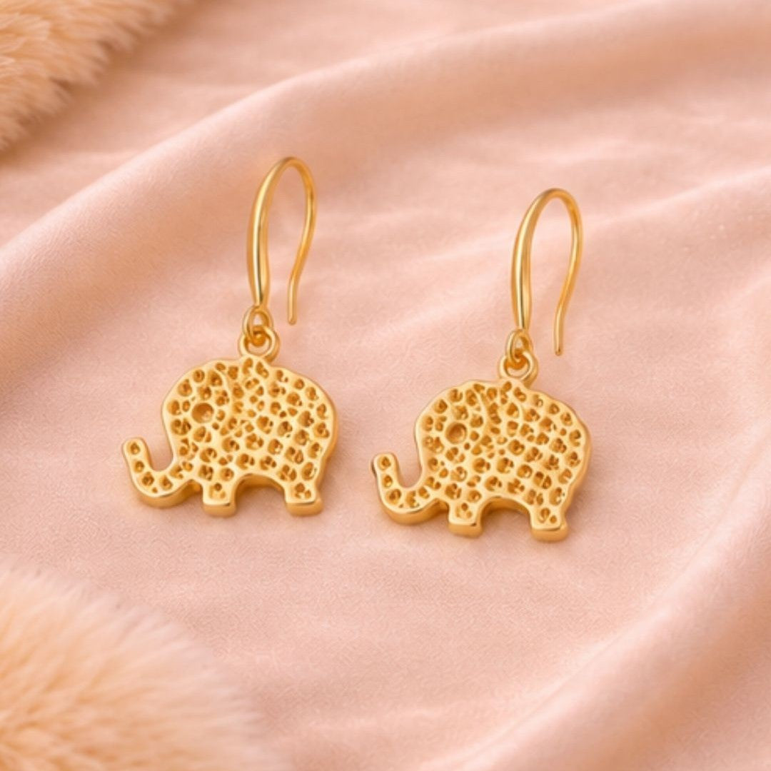 Gold Plated Evil Eye Earrings