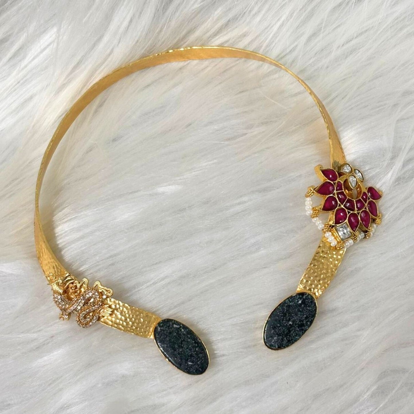 Butterfly Gold-Plated Open Collar Necklace