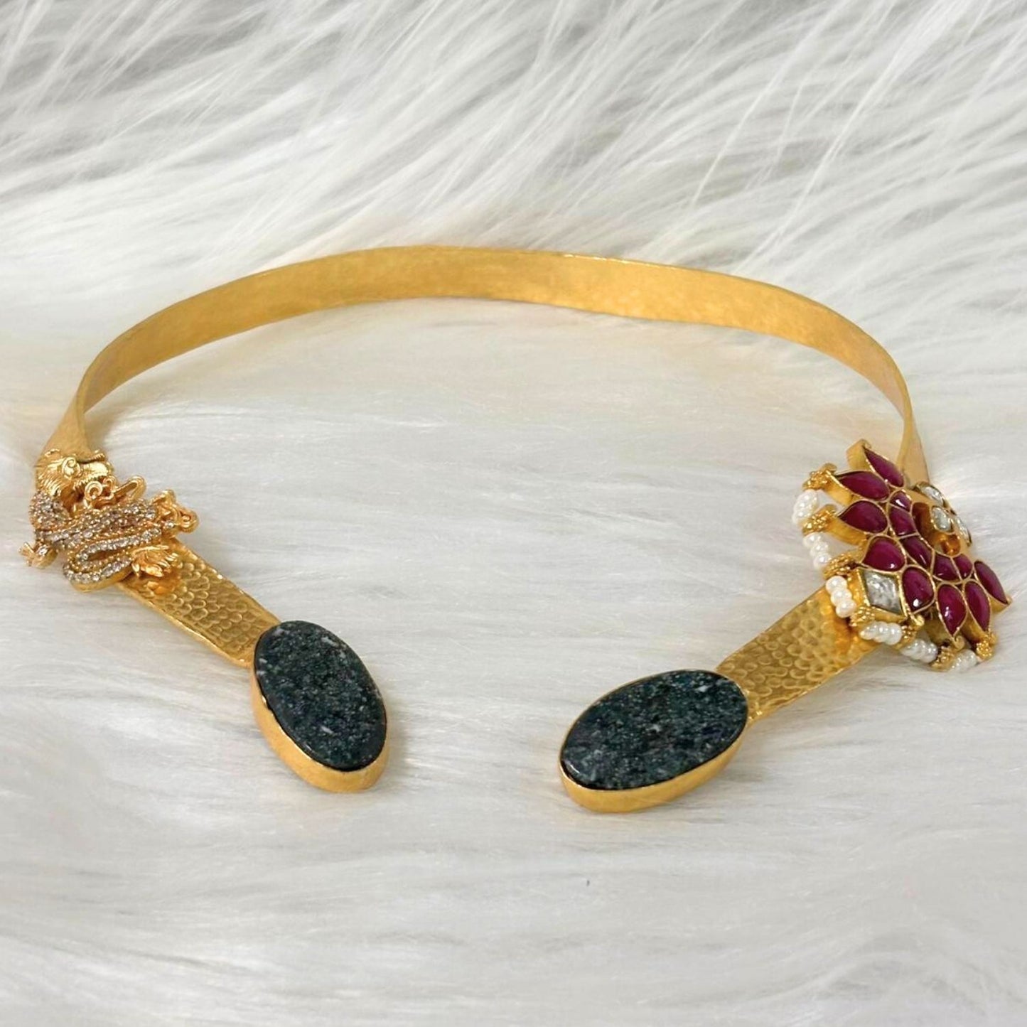 Butterfly Gold-Plated Open Collar Necklace