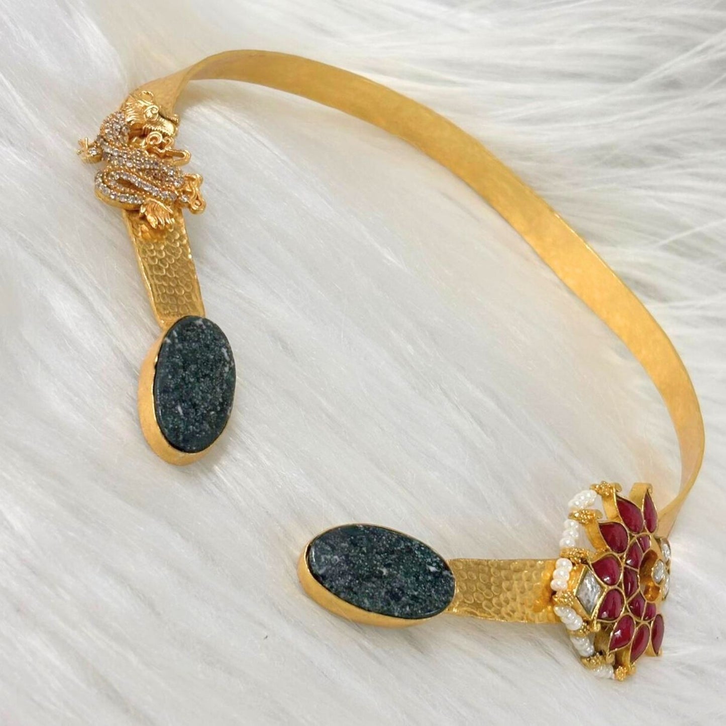 Butterfly Gold-Plated Open Collar Necklace