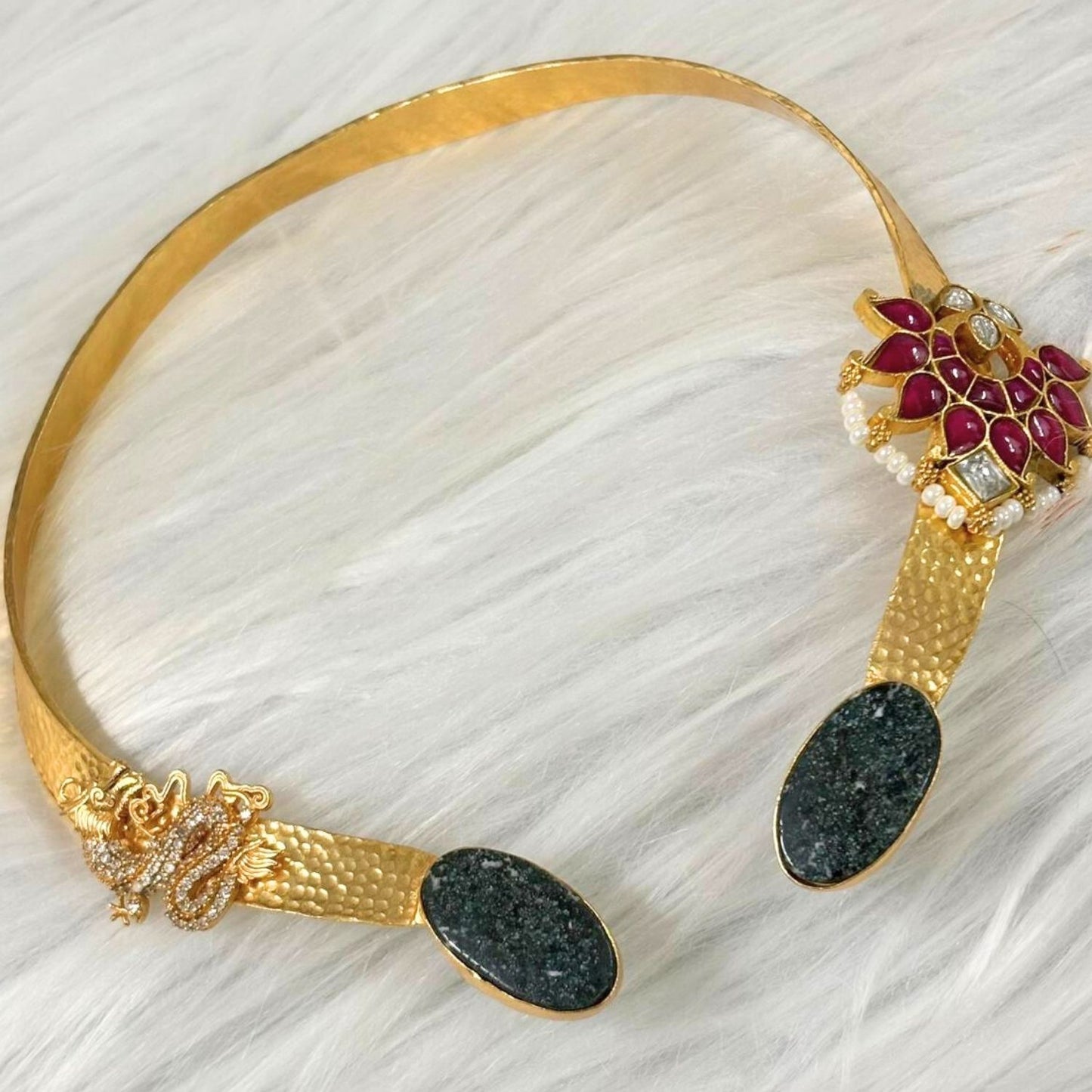 Butterfly Gold-Plated Open Collar Necklace