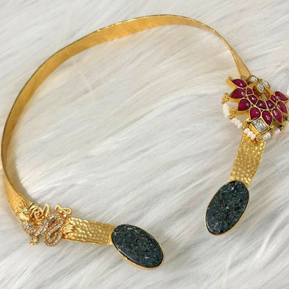 Butterfly Gold-Plated Open Collar Necklace