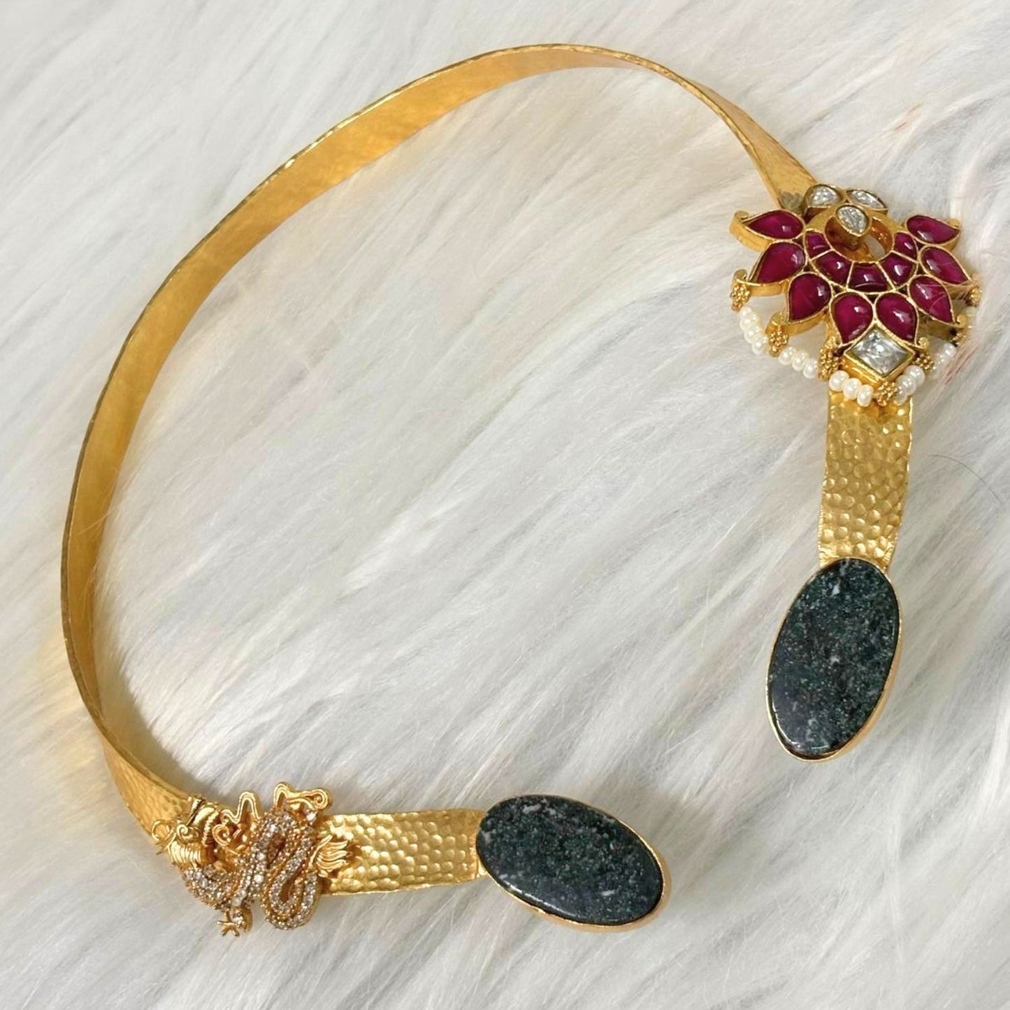 Butterfly Gold-Plated Open Collar Necklace