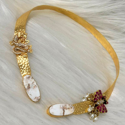 Butterfly Gold-Plated Open Collar Necklace
